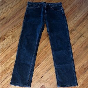 Calvin Klein Men's Black Denim Straight Jeans